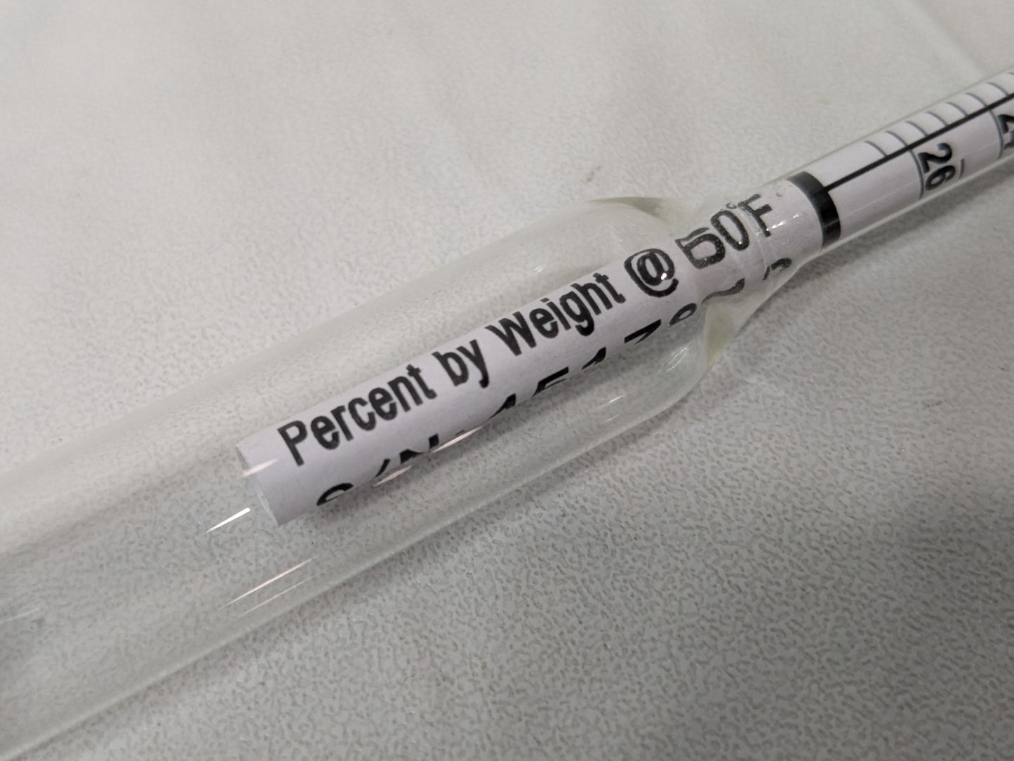 Bel-Art DURAC Salt Brine Hydrometer 0 to 26.5% 618090100
