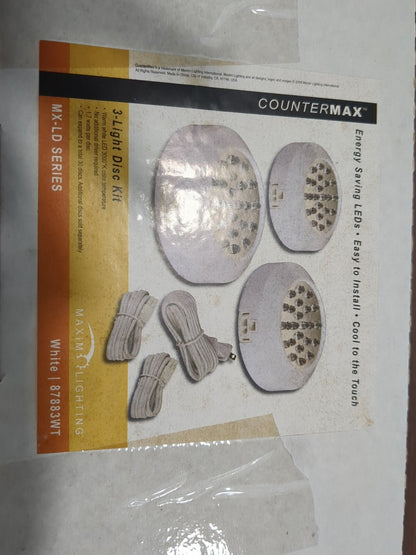 CounterMax 3-light disc Kit white 87883WT