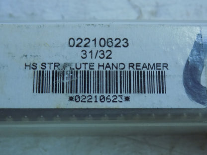 Interstate Chucking Reamer 31/32" x  5-5/16" x 10-5/8" RH Spiral HSS 02210623
