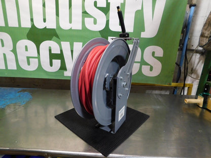 PRO-SOURCE Hose Reel with Hose: 3/8"IDx75' Spring Retractable 2810037510PRO