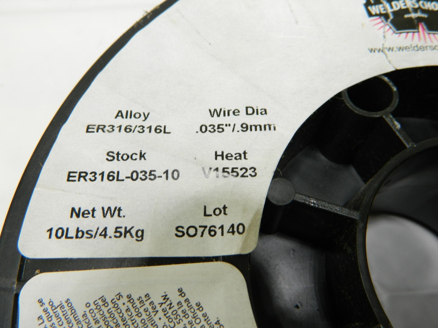 WELDER'S CHOICE MIG Welding Wire 0.035″ Dia, Stainless Steel 10 lb ER316L-035-10