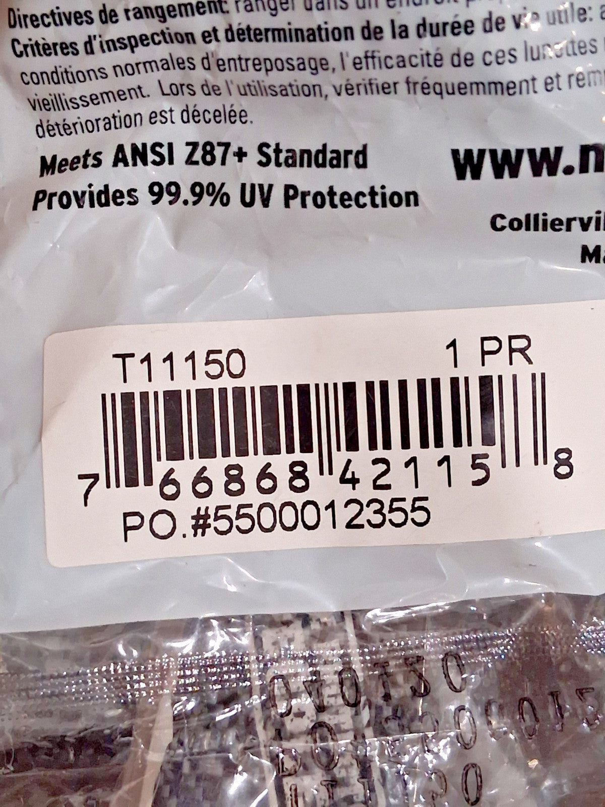 MCR Safety Triwear Safety Glasses QTY5 Scratch Resistant Universal Size T11150
