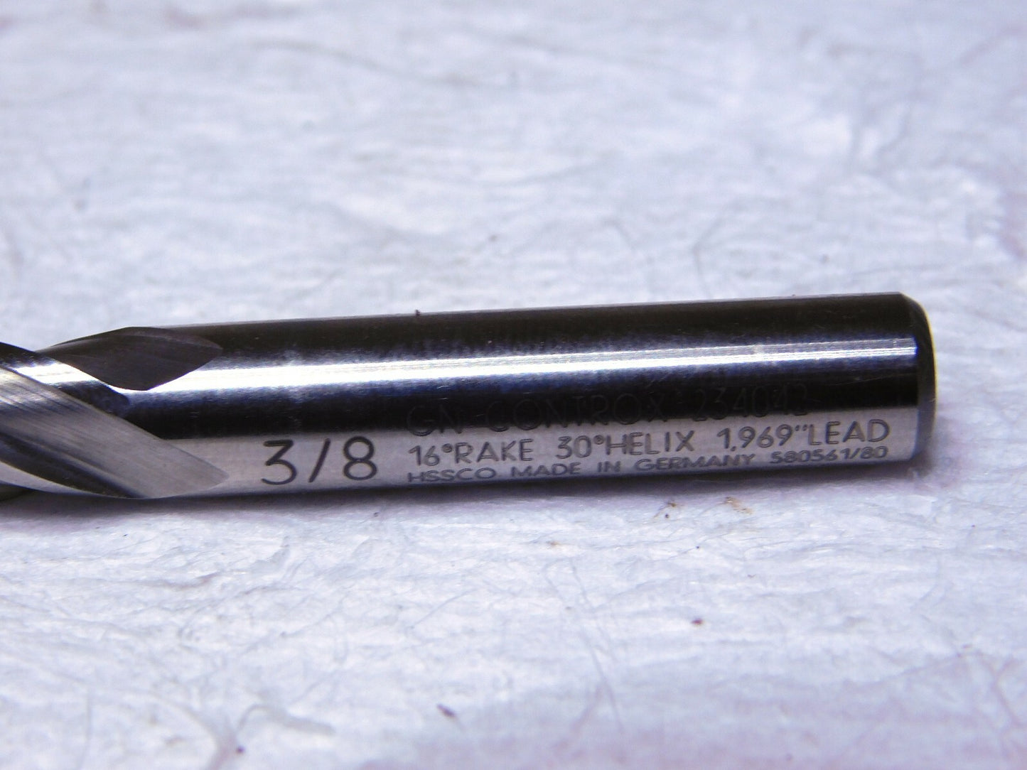 Controx HSSCO Corner Radius End Mill 3/8Dia .060 Radius 1.5LOC  234042.060R