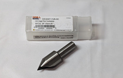 Drill AmericaCountersink 5/8-60 HSS Single Flute DEWSFC5/8-60