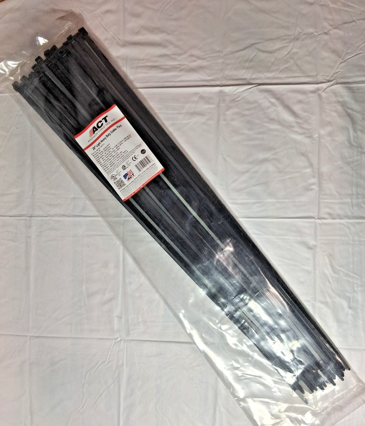 Standard Nylon Cable Ties 28" Long Black QTY50 AL-28-120-0 -L