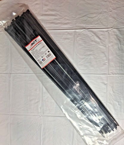 Standard Nylon Cable Ties 28" Long Black QTY50 AL-28-120-0 -L