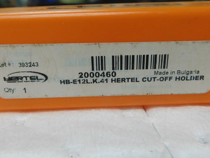 Hertel Indexible Cutoff Toolholder 21mm Max DOC 25mm Shank Dia RH 5L 2000477