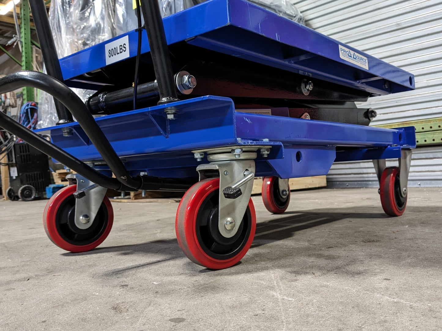 Pro Source Hydraulic Scissor Lift Cart 800 lb. Capacity 35" x 20" Platform