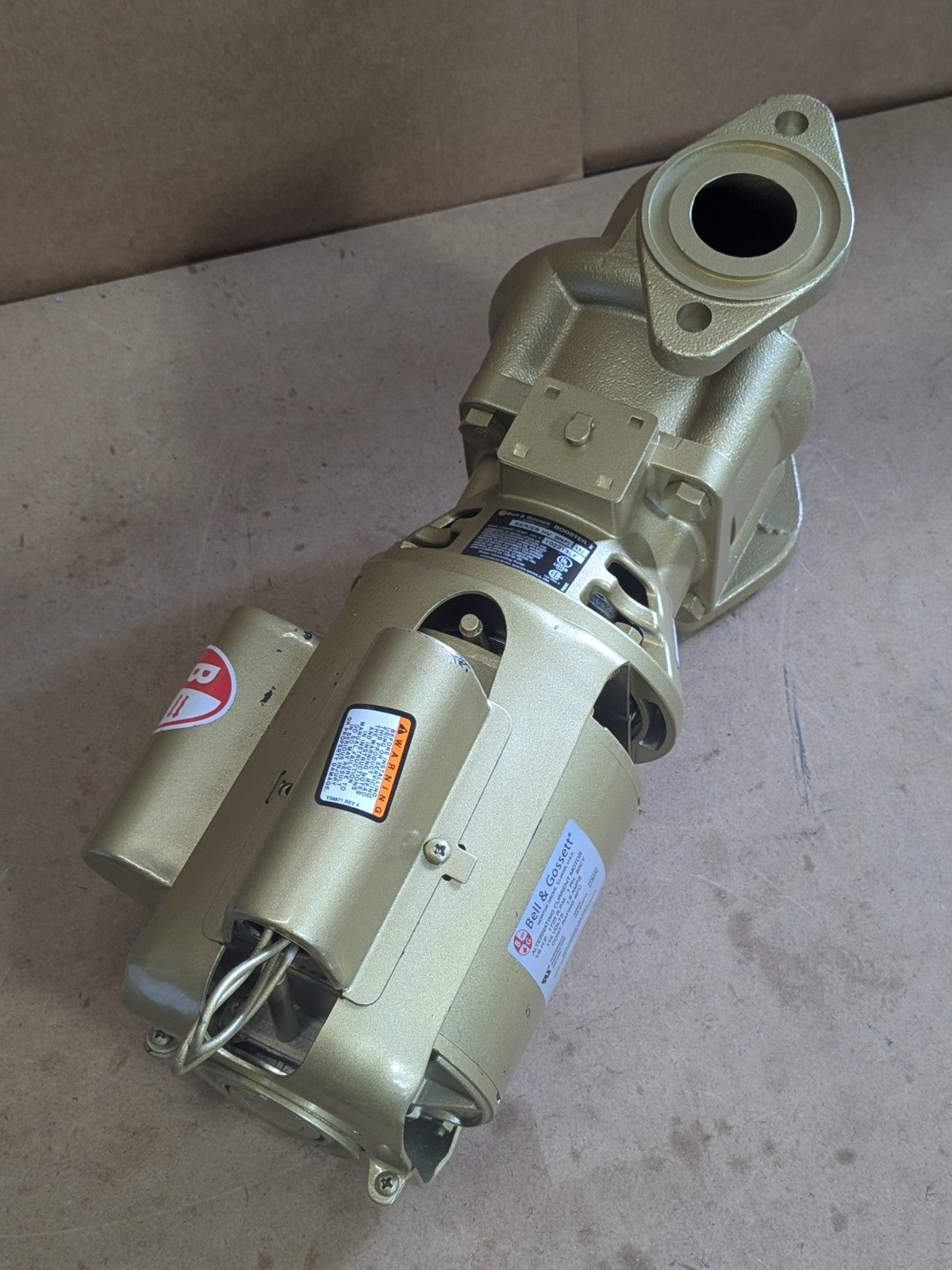 Bell & Gossett Bronze Circulator Booster Pump 40 GPM 1/6 HP 115v 1 Ph. 102213LF