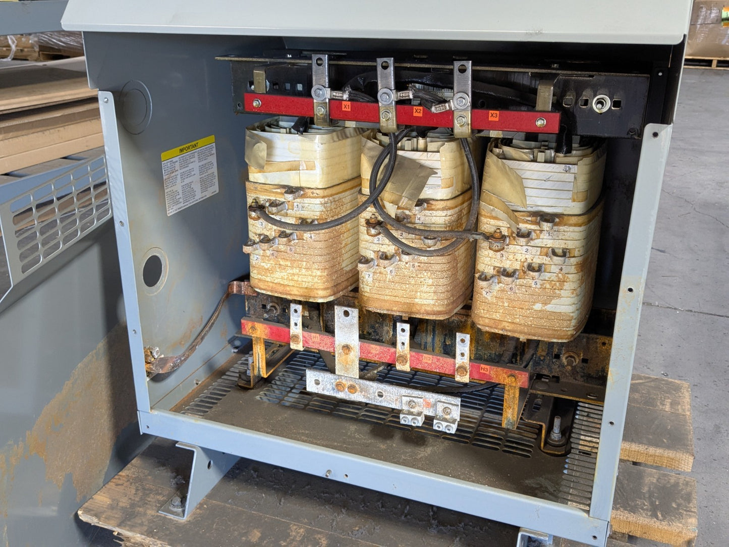 Hammond 75kVA Power Transformer 3 Phase 208 Delta SG3A0075BK Parts / Repair
