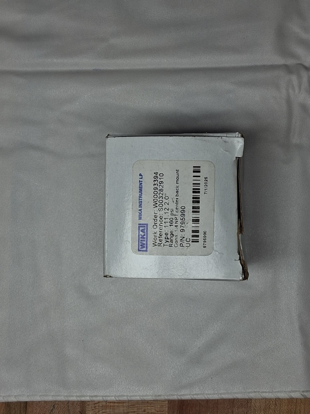 Wika Pressure Gauge 2" Dial 1/4" Thread U-Clamp 9795990