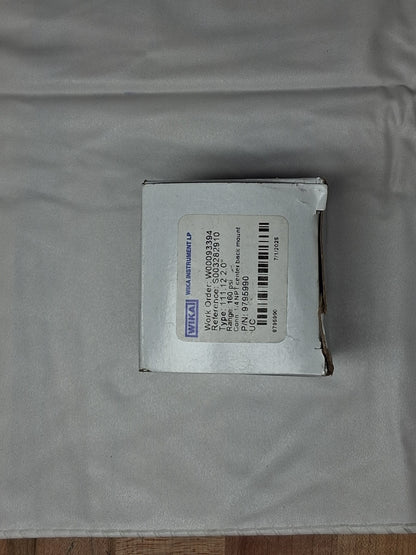 Wika Pressure Gauge 2" Dial 1/4" Thread U-Clamp 9795990