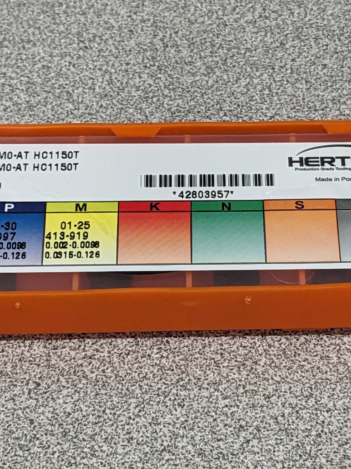 HERTEL Turning Insert: RCMT 0803M0AT HC1150T, Solid Carbide Qty 10 42803957