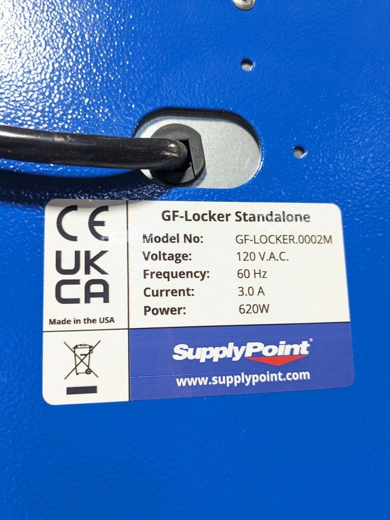 Supply Point LockerSense Clear Front Security Locker 79 x 43 x 20 USED NO KEYS