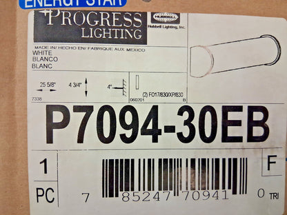 Progress Lighting Bath &amp; Vanity Fixture Fluorescent Lamp P7094-30EB