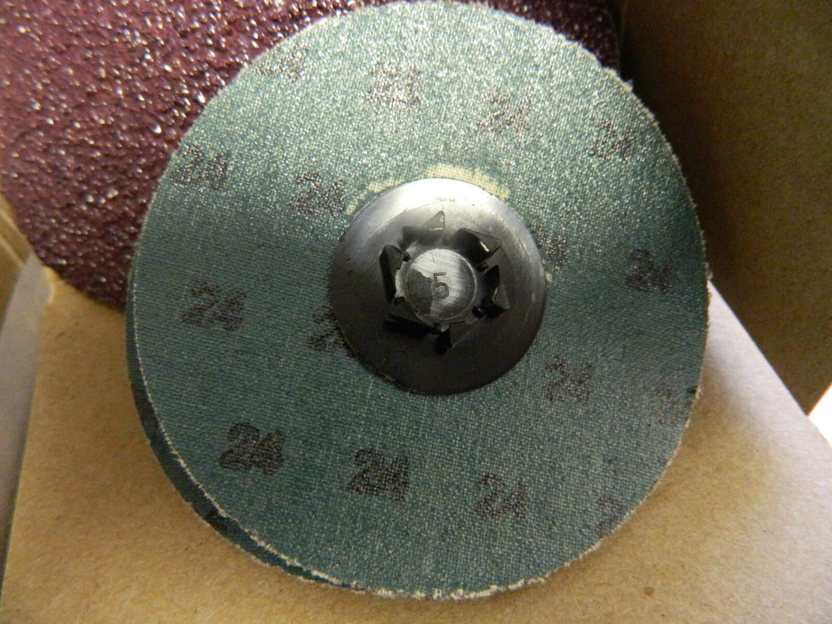 Standard 3" 24 Grit Aluminum Oxide Quick Change Disc Qty 50 572501