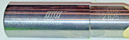 Helical Solutions Corner Radius End Mill 1" Dia 1" S H45AL-C-RN-31000-R.030