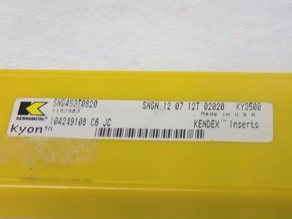 Kennametal Kendex Ceramic Inserts 9Pk SNG453T0820 SNG453 KY3500