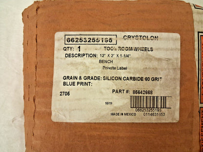 TRU-MAXX Bench & Pedestal Grinding Wheel 12" Dia 2" Thick 66253255195