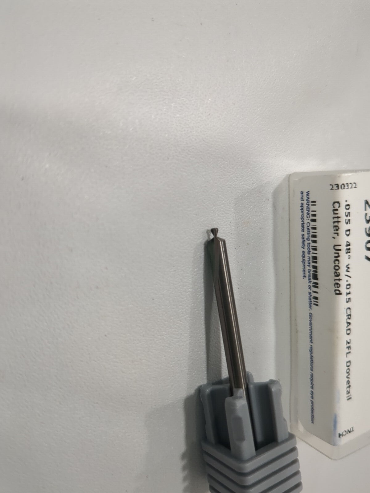 HARVEY TOOL Dovetail Cutter: 48 °, 0.055" Cut Dia Solid Carbide 23907