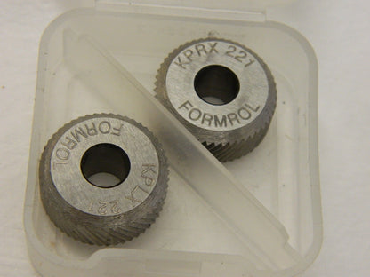 Beveled Face Knurl Wheel: 3/4 90 ° Tooth Angle 21 TPI, Straight, Cobalt KS KPX2