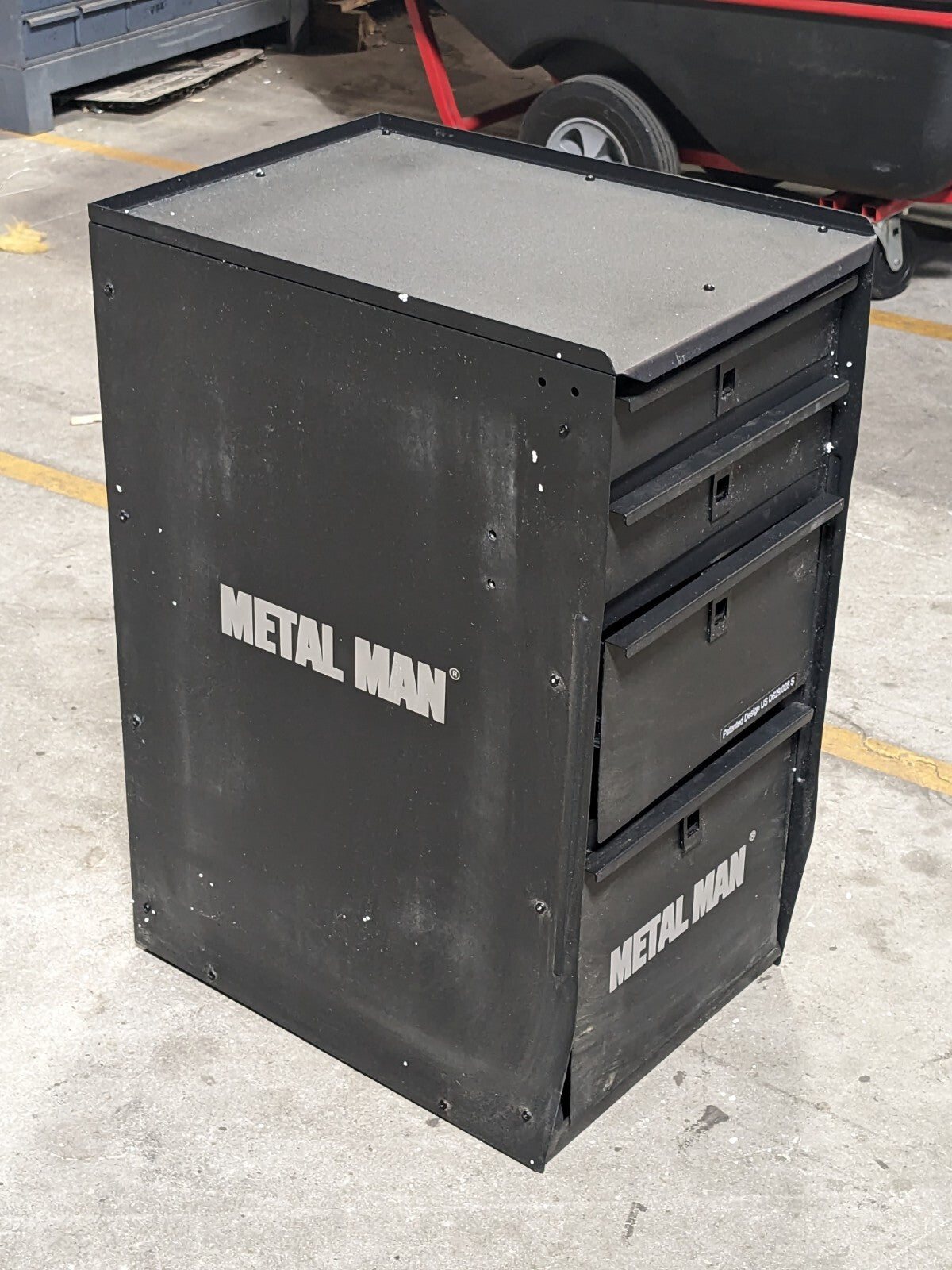 Metal Man Deluxe Welding Tool Box Storage Cabinet 4 Drawer DWC1 Scratch N Dent