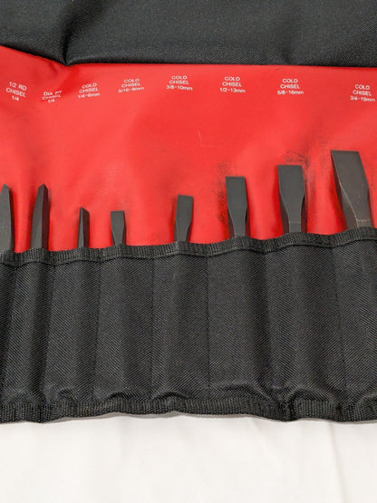 Mayhew Punch & Chisel Set: 24 Pc, 1/4 - 3/4" Chisel, 3/32 - 1/2" Punch 61050