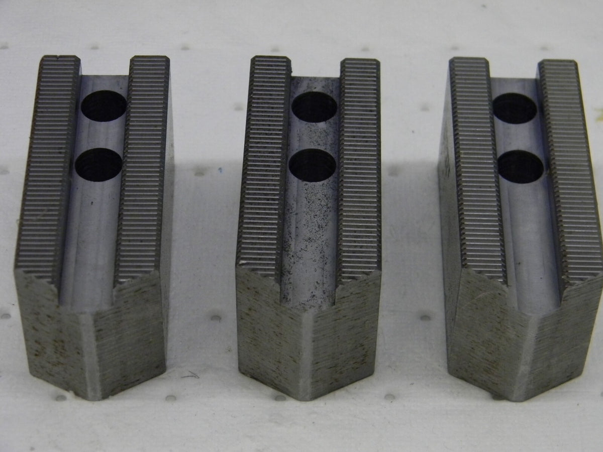 ABBOTT 6 & Up Chuck Capacity Square Soft Lathe Chuck Jaw QTY 3 KTT6S