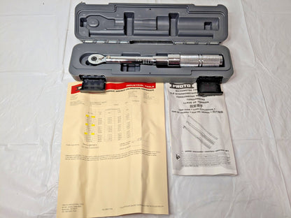 Proto Adjustable Torque Wrench 3/8" Drive  x 40-200" Pound J6064C