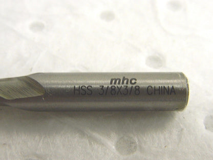 MHC HSS Spiral End Mills 3/8" x 3/8" x 9/16" x 2-5/16" 2FL Q