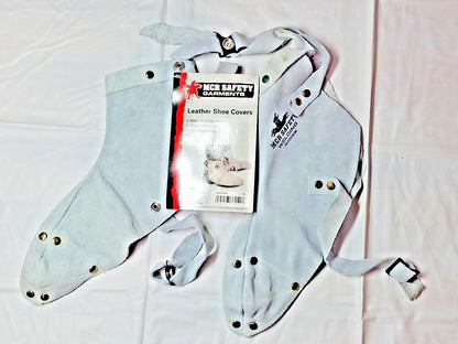 QTY2 MCR Safety Leather Shoe Covers Flame-Resistant Spat 38505MW
