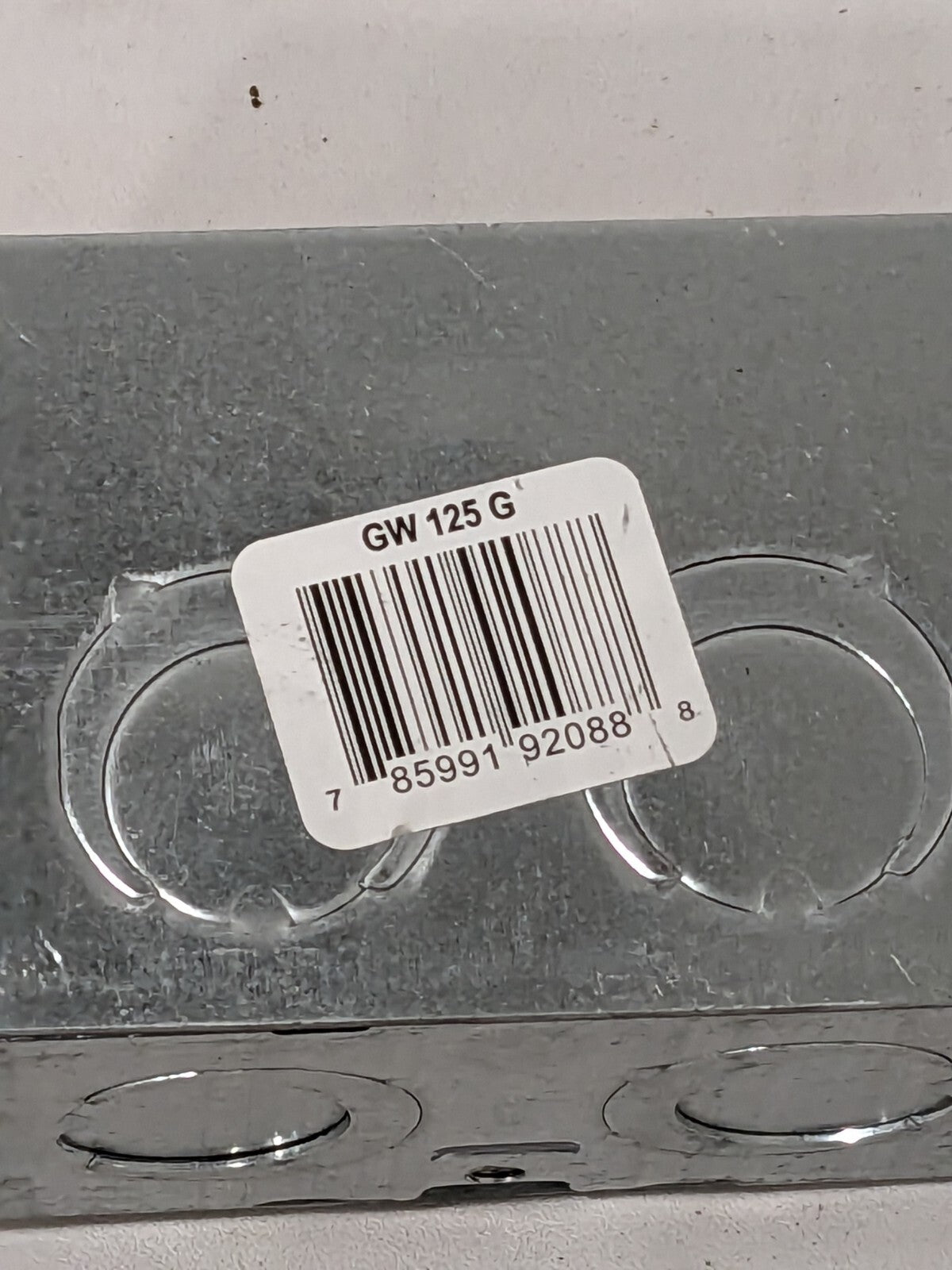 Steel City 2-1/2" Deep Gangable Masonry Box w/ 1/2" & 3/4" Knockouts GW 125 G