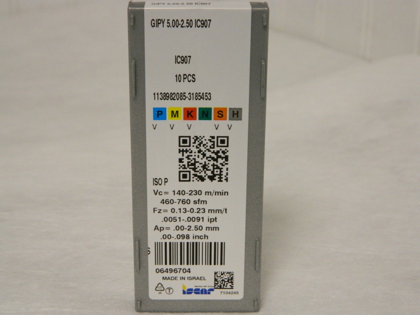 Iscar 500250GIPY Grade IC907 Carbide Grooving Insert QTY 10 6496704