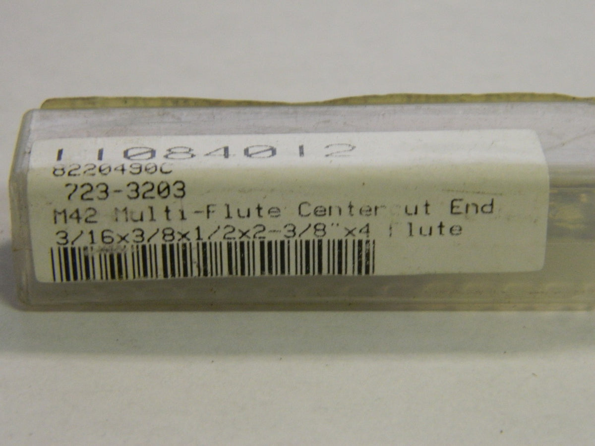 Interstate Cobalt Square End Mill 3/16" x 1/2" 4FL QTY 3  723-3203