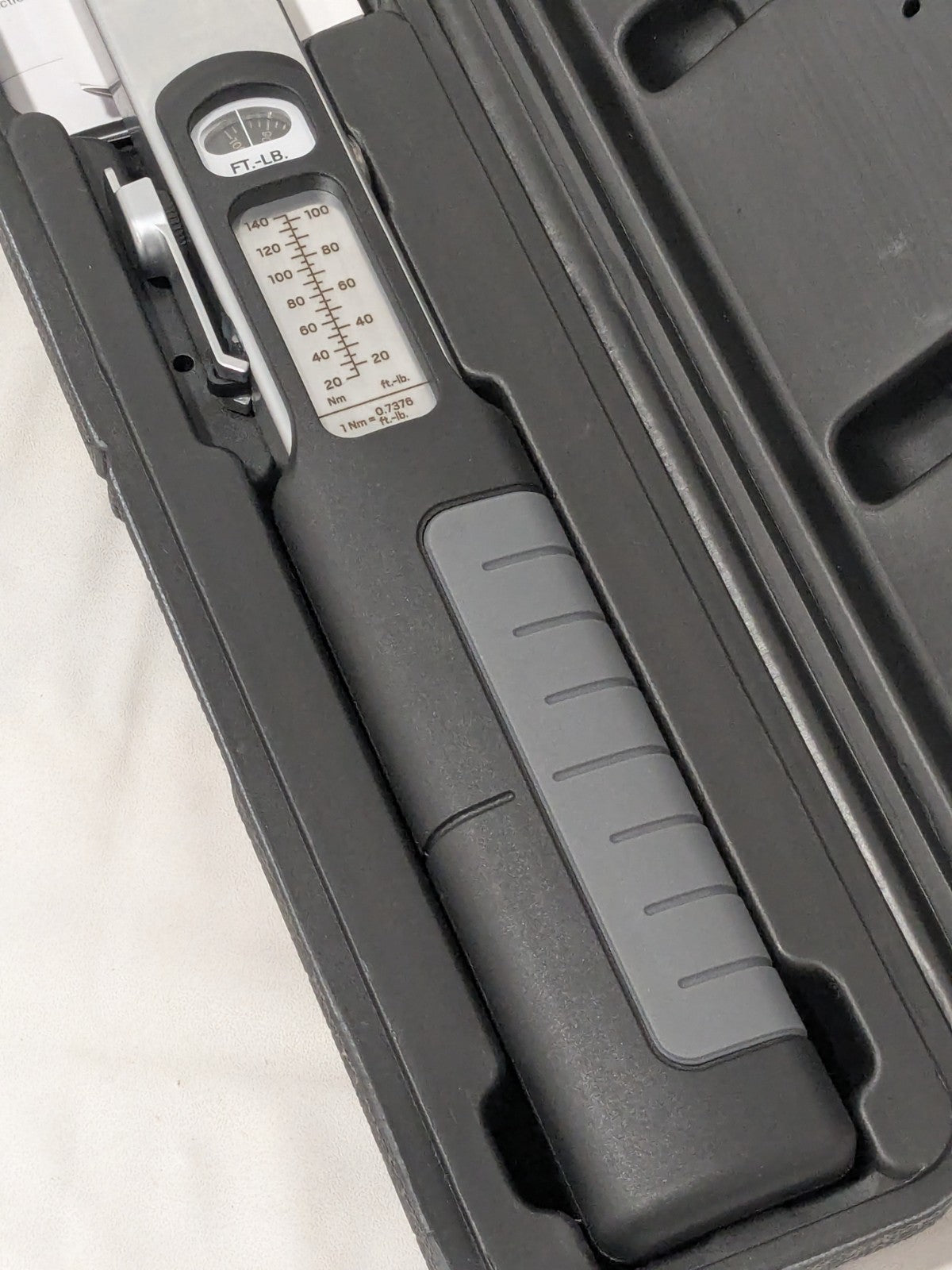 Tekton Beam Torque Wrench: 3/8 in Drive, Square Drive, 18.8000" OAL TRQ62103