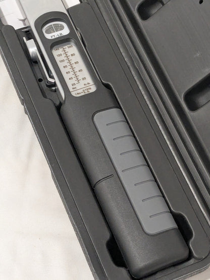 Tekton Beam Torque Wrench: 3/8 in Drive, Square Drive, 18.8000" OAL TRQ62103