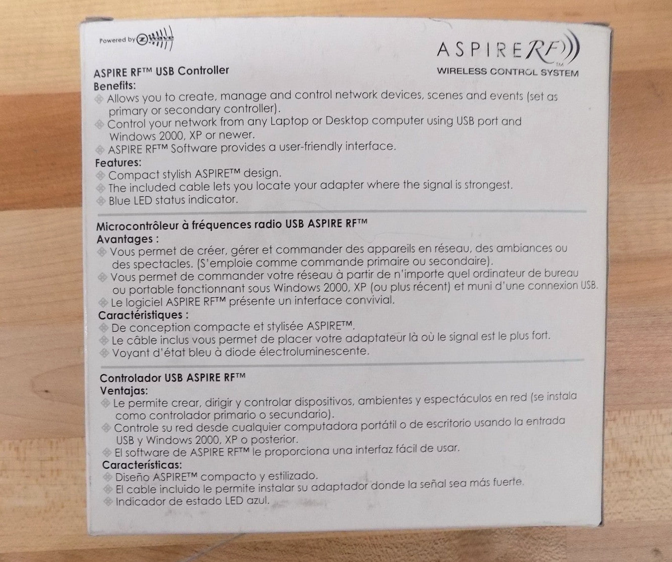 Home Seer Aspire RF USB Wireless Controller Installer & Software CD RFUSB-PRO