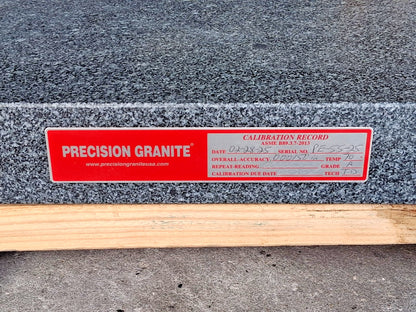 Precision Granite Inspection Surface Plate 18" Wide 24" Long 3" Thick 01940527