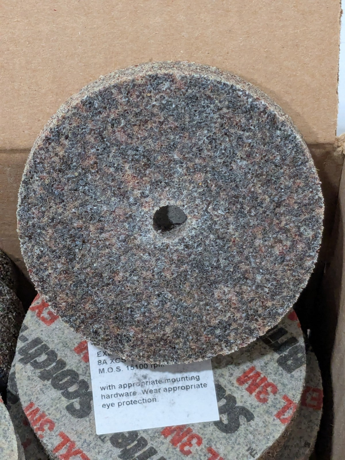 3M Deburring Wheel: 3" Dia, 1/2" Width, 3/8" Hole Box of 20 61500