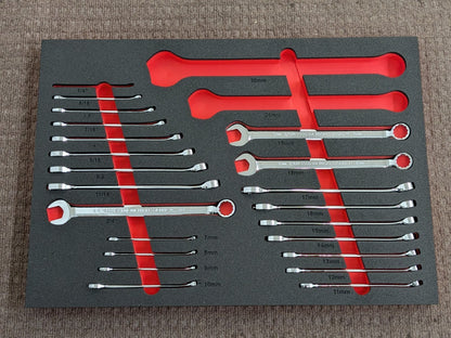 Proto 230 PC. Mixed Hand Tool Set w/ Foam Inserts SAE / Metric 3/8", 1/2" Drive