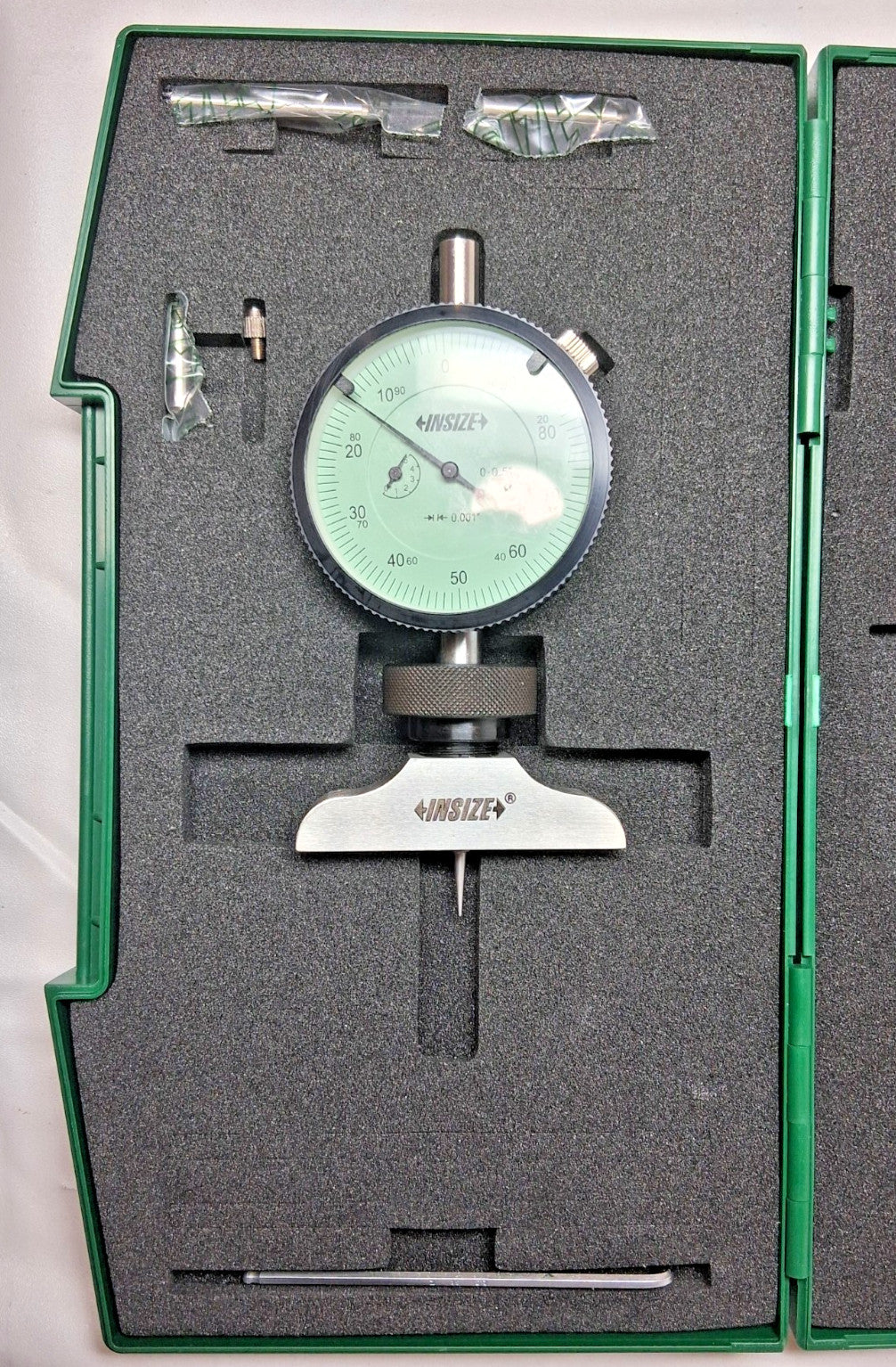 Insize Dial Depth Gage 1.2" Maximum Measurement 2341-E1