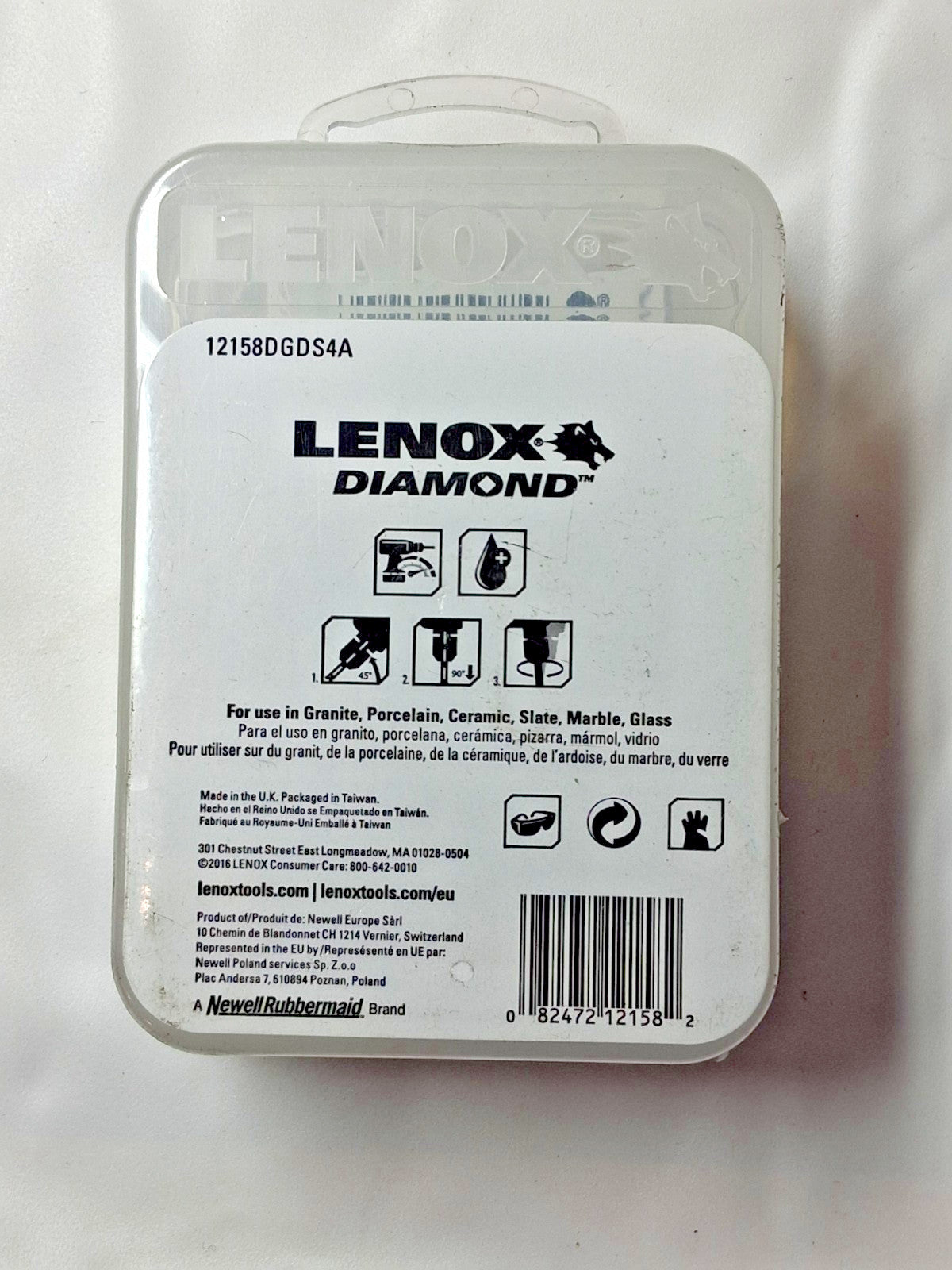 Lenox General Purpose Hole Saw Kits 4Pc 3/16 to 3/8" Dia 12158DGDS4A