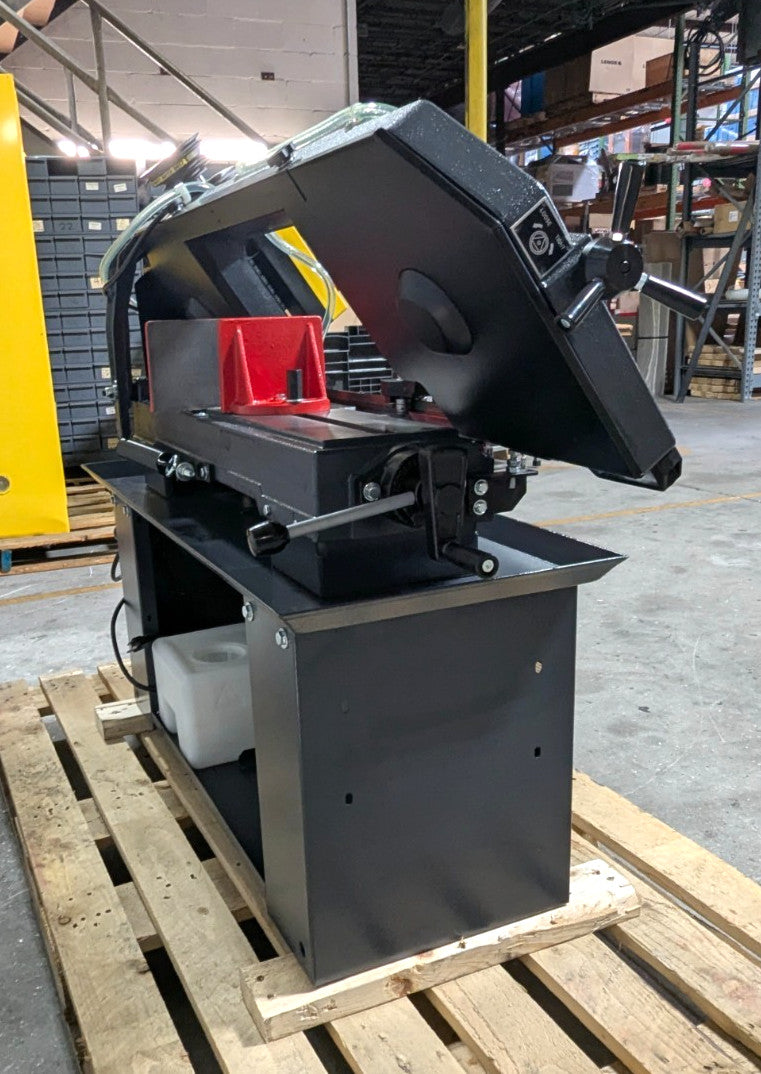 DAKE SE912 Horizontal Bandsaw  9x12" Capacity  110V  1HP  Step Pulley Drive