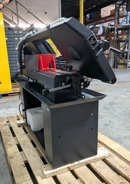 DAKE SE912 Horizontal Bandsaw  9x12" Capacity  110V  1HP  Step Pulley Drive