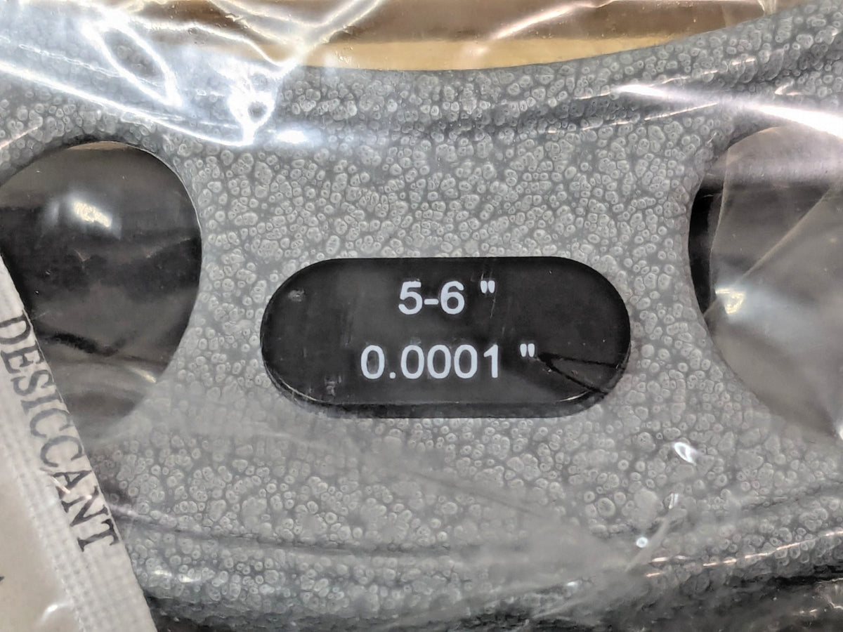 6 Piece Mechanical Outside Micrometer Set 0 to 6" Range 06314884