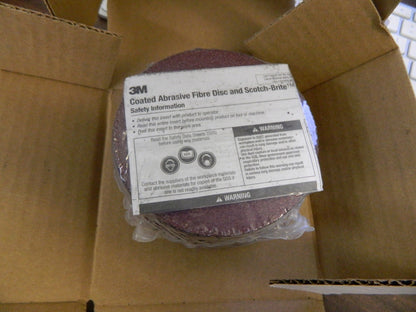 3M Fiber Disc: 4″ Disc Dia, 5/8″ Hole, 36 Grit, Aluminum Oxide 7000118935