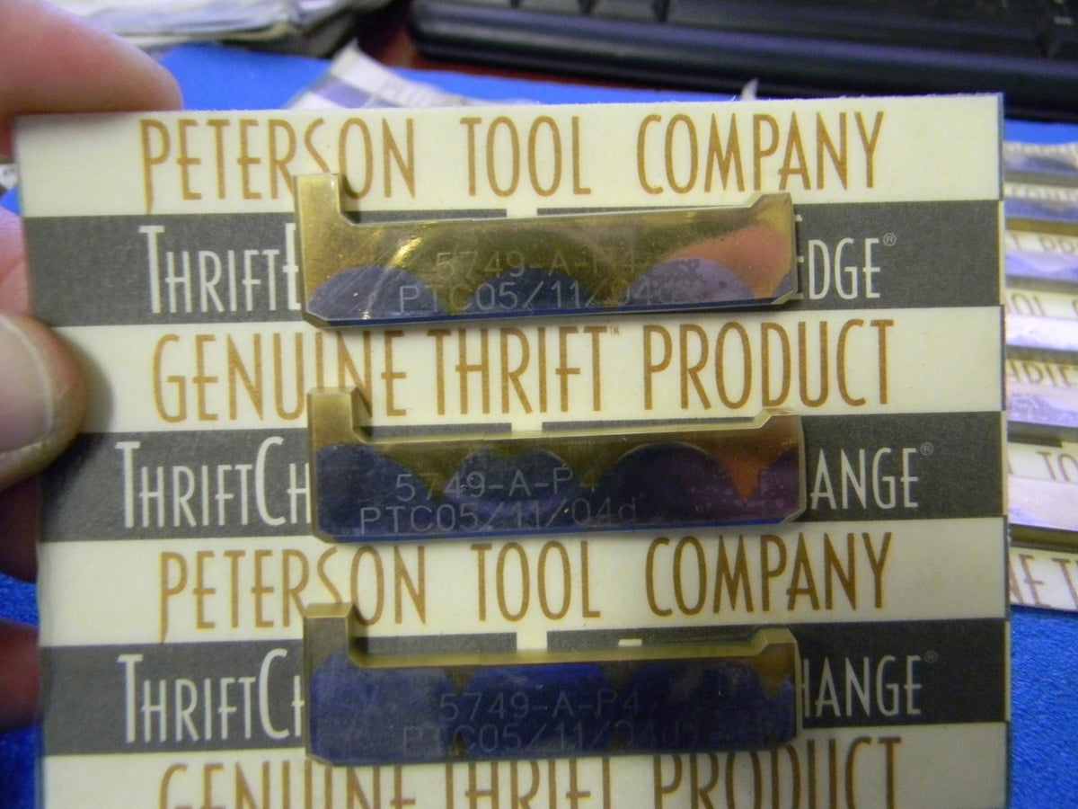 Peterson Tool Co 5749-A-P4 PTC05/11/04d Cutting Inserts, QTY 25