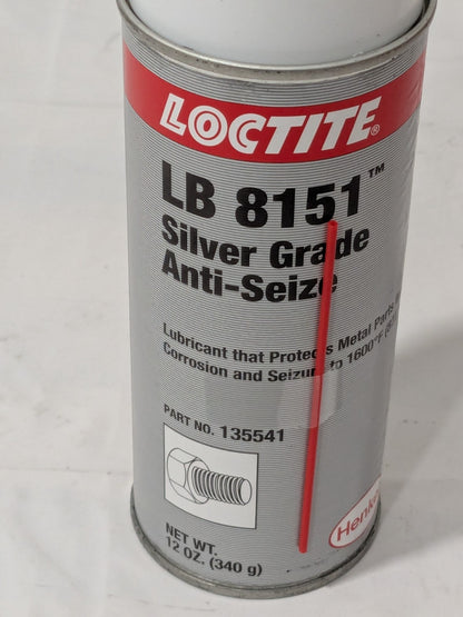 Loctite High Temperature Anti-Seize Lubricant: 12 oz Aerosol Can 135541