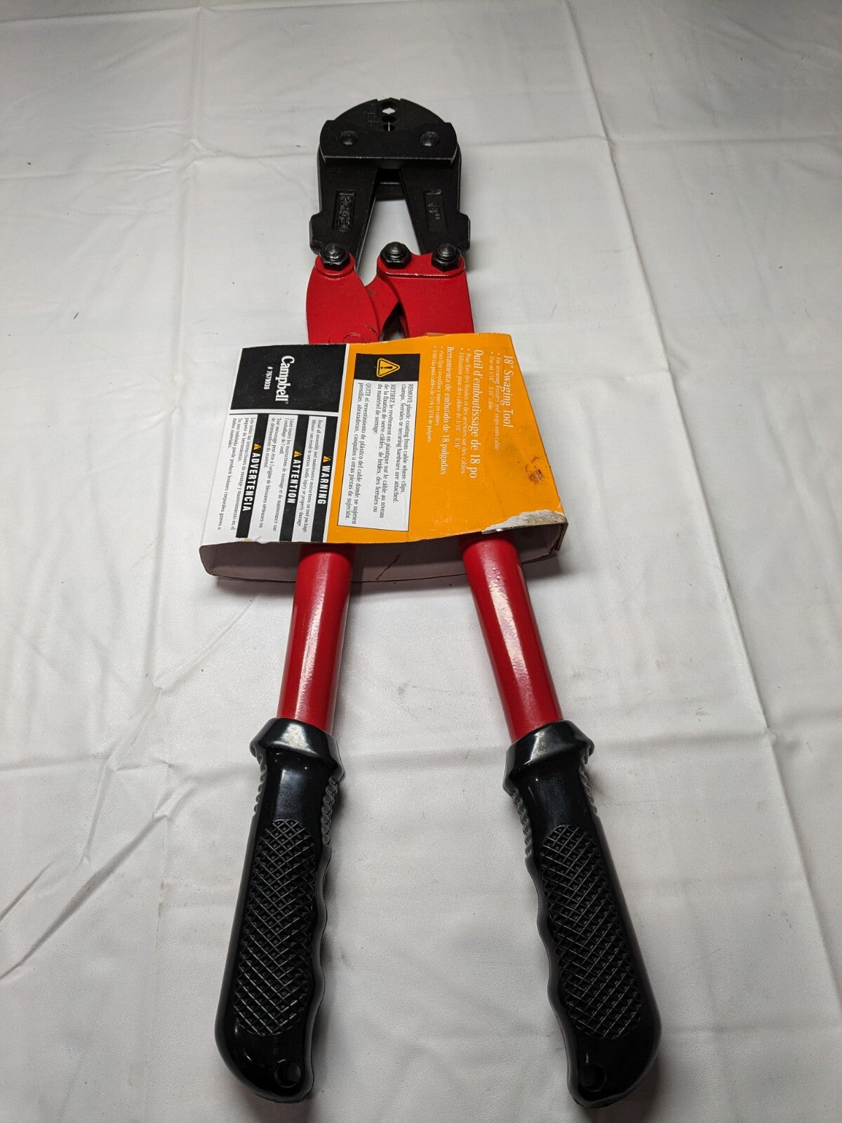 Campbell Swaging Tool, 18" Overall Length 1/16" TO 3/16" 7679037