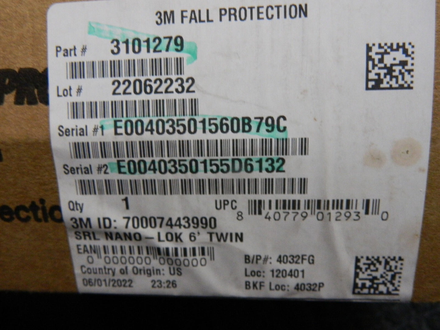 3M  DBI/SALA Self-Retracting Lifeline: 420 lb Capacity, Self-Locking Carabiner